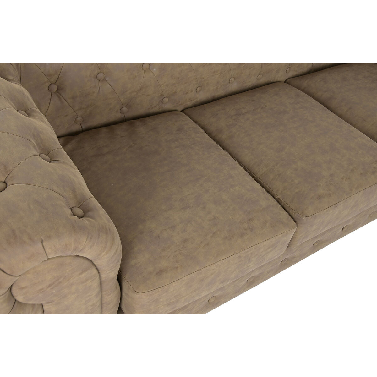 Soffa Home ESPRIT Brun Vintage 199 X 82 X 76 CM 196 X 81 X 76 CM finns hos Nordekko