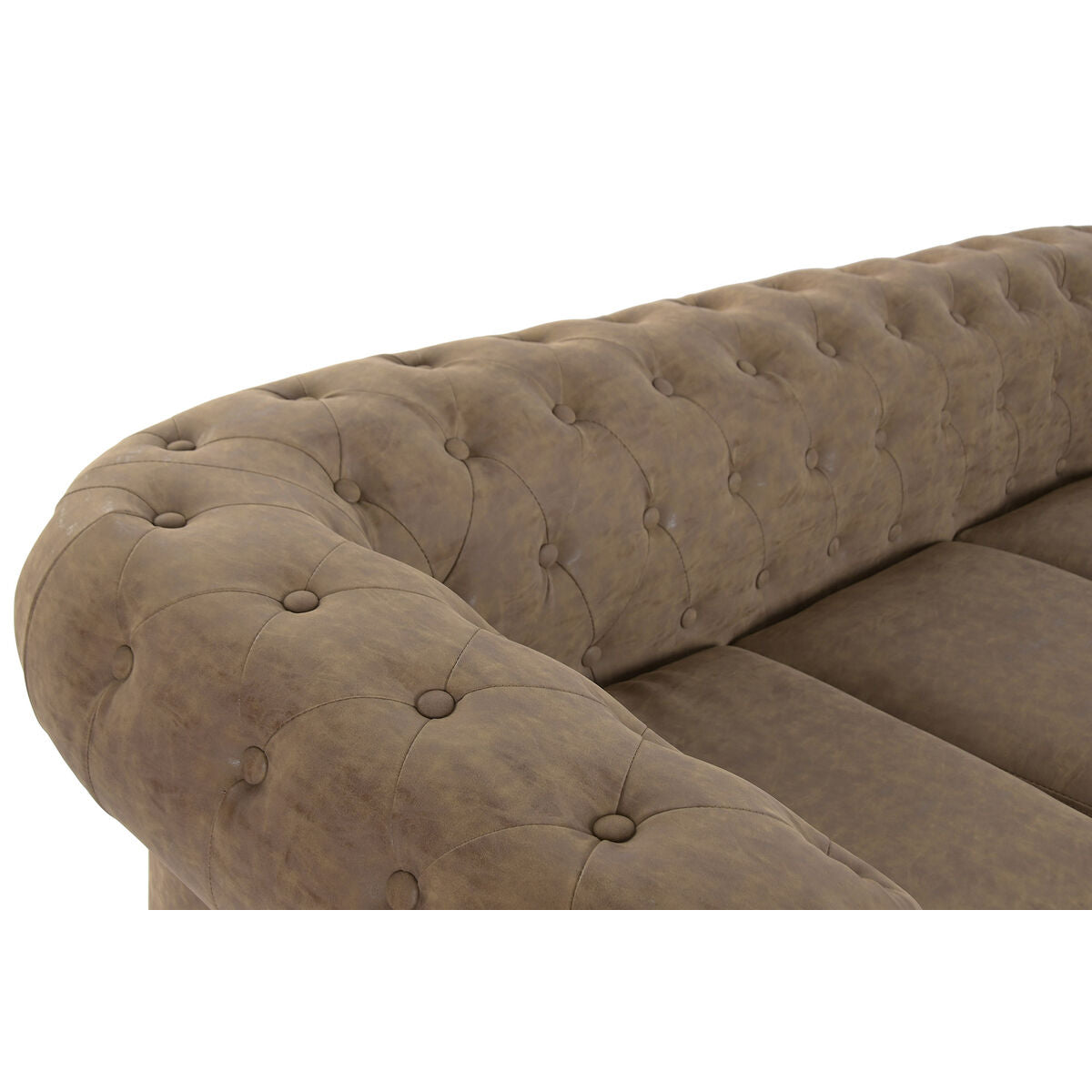Soffa Home ESPRIT Brun Vintage 199 X 82 X 76 CM 196 X 81 X 76 CM finns hos Nordekko