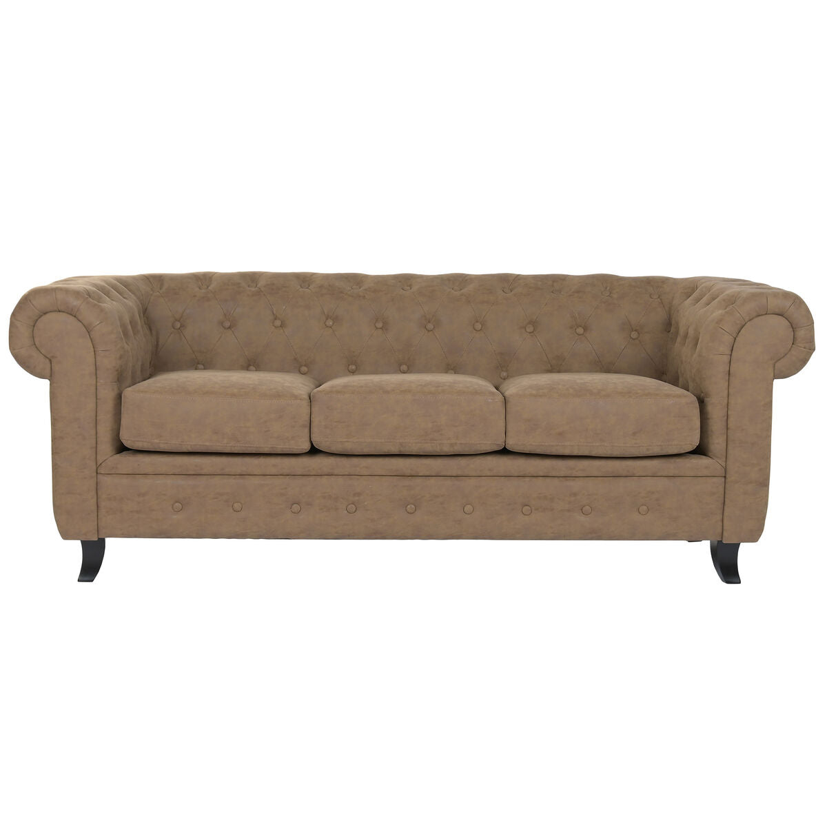 Soffa Home ESPRIT Brun Vintage 199 X 82 X 76 CM 196 X 81 X 76 CM finns hos Nordekko