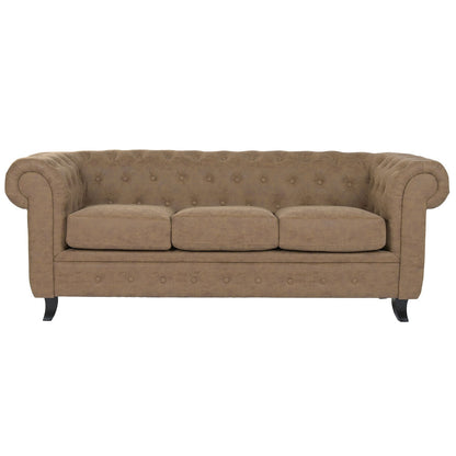 Soffa Home ESPRIT Brun Vintage 199 X 82 X 76 CM 196 X 81 X 76 CM finns hos Nordekko