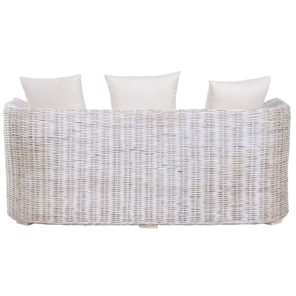 Soffa Home ESPRIT Vit Bali Avskalad 174 x 88 x 69 cm finns hos Nordekko