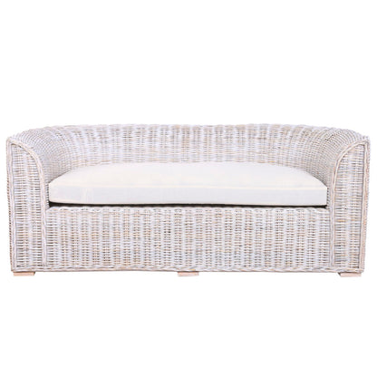 Soffa Home ESPRIT Vit Bali Avskalad 174 x 88 x 69 cm finns hos Nordekko