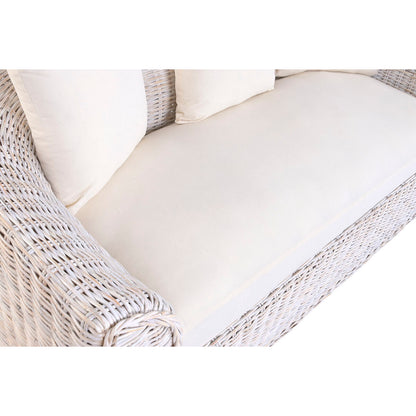 Soffa Home ESPRIT Vit Bali Avskalad 174 x 88 x 69 cm finns hos Nordekko