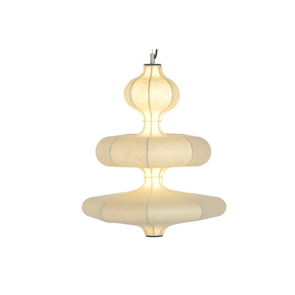 Taklampa Home ESPRIT Vit Papper Stål 50 X 50 X 60,6 CM finns hos Nordekko