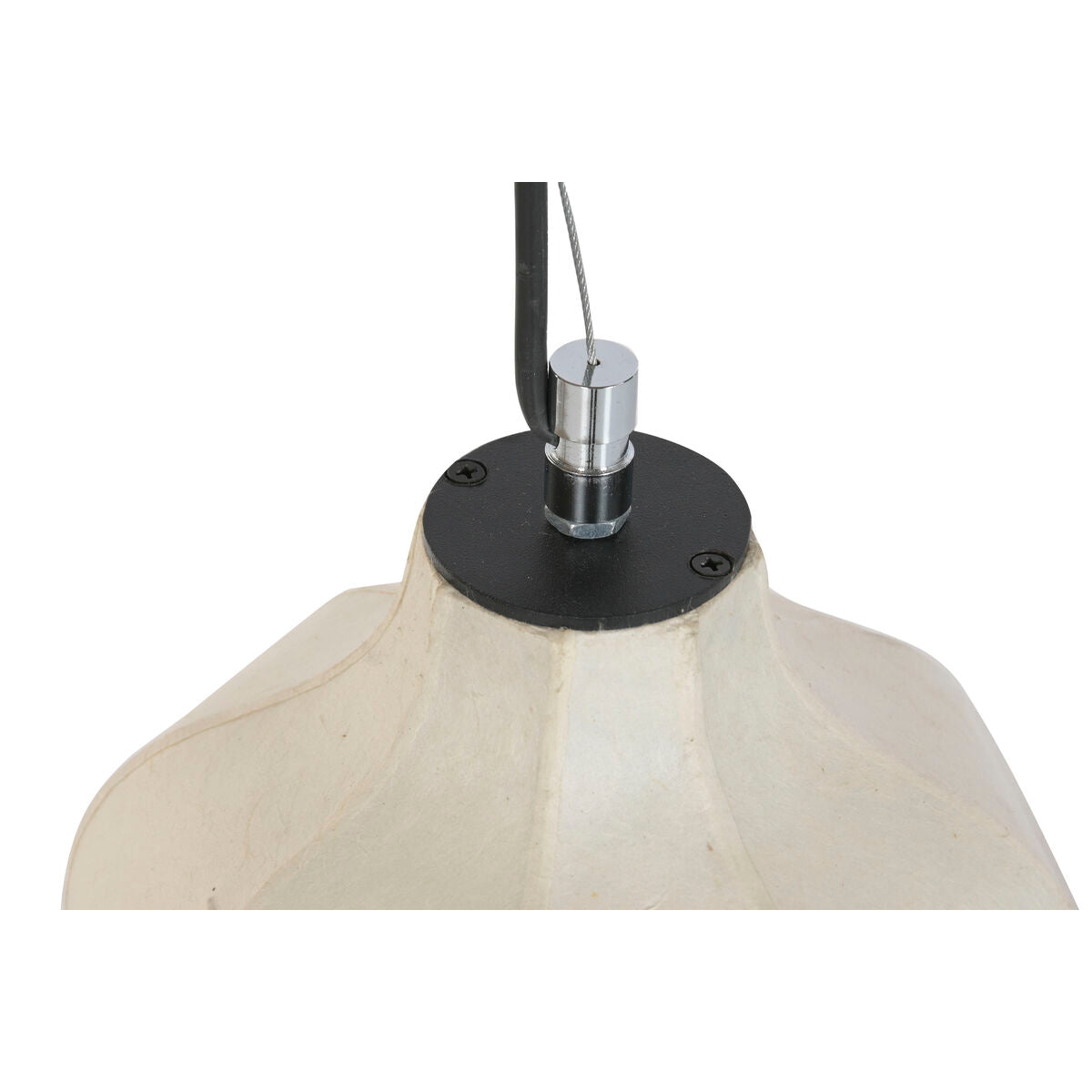 Taklampa Home ESPRIT Vit Naturell Papper Stål 50 X 50 X 60,6 CM finns hos Nordekko