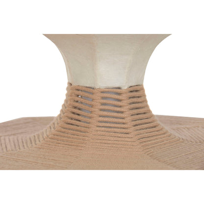 Taklampa Home ESPRIT Vit Naturell Papper Stål 50 X 50 X 60,6 CM finns hos Nordekko
