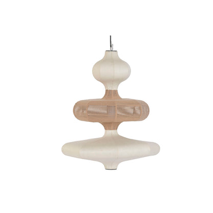 Taklampa Home ESPRIT Vit Naturell Papper Stål 50 X 50 X 60,6 CM finns hos Nordekko