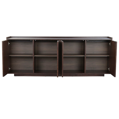 Skänk Home ESPRIT Mörkbrun Trä MDF 200 X 40 X 75 CM finns hos Nordekko