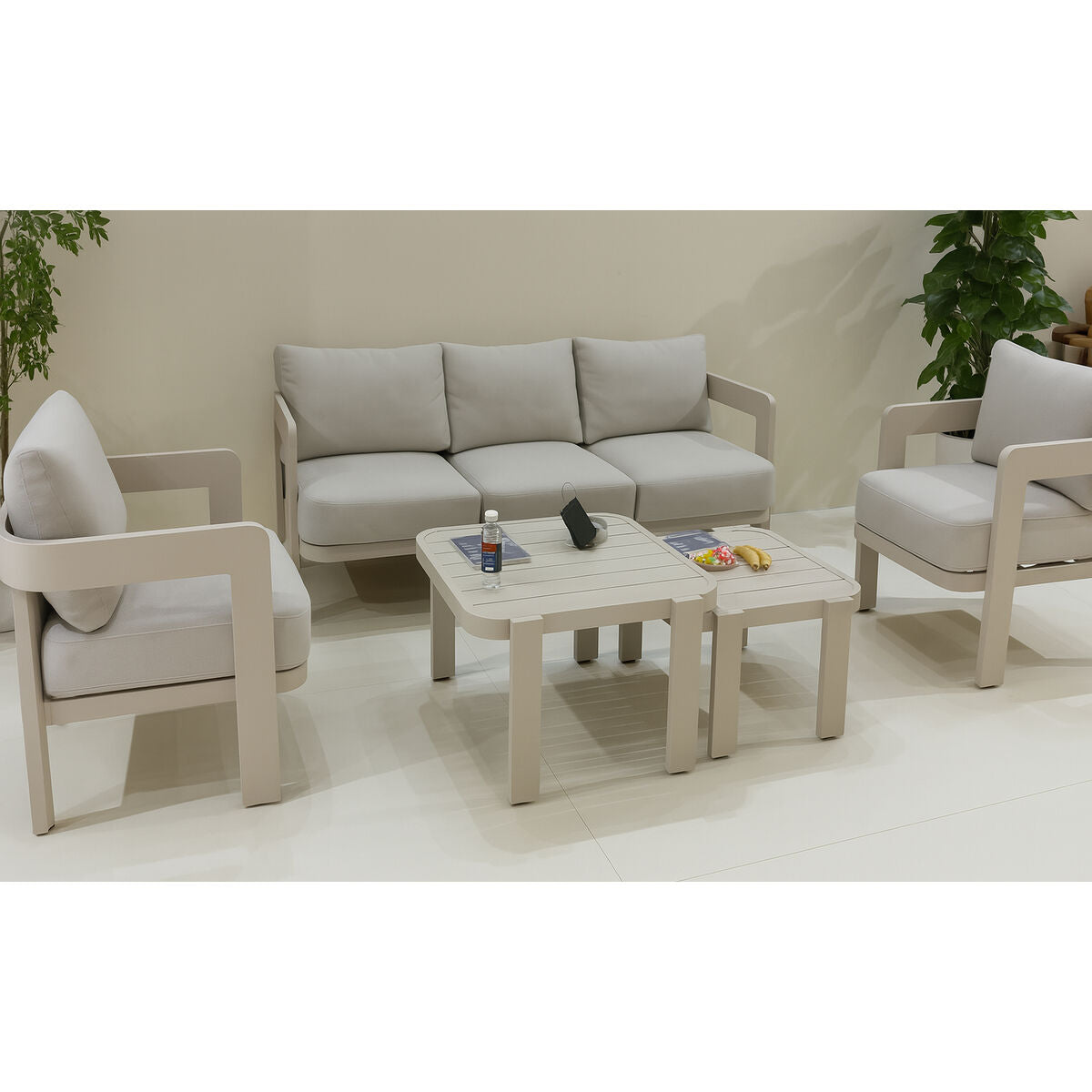 Trädgårdssoffa Home ESPRIT Beige 188 X 75 X 67 CM finns hos Nordekko