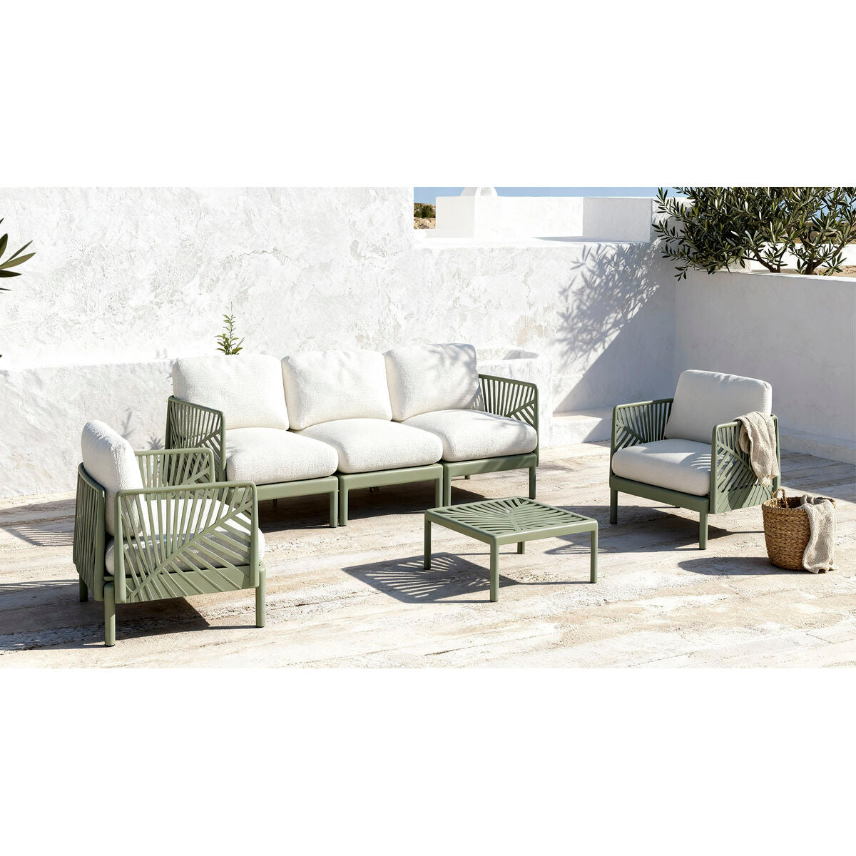 Trädgårdssoffa Home ESPRIT Mint 222 X 74 X 70 CM finns hos Nordekko