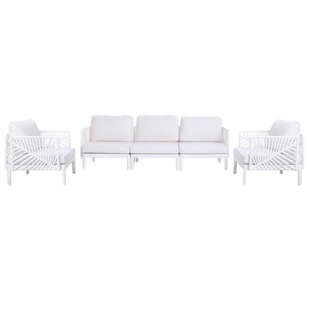 Trädgårdssoffa Home ESPRIT Kräm 222 X 74 X 70 CM finns hos Nordekko