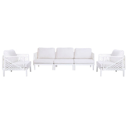 Trädgårdssoffa Home ESPRIT Kräm 222 X 74 X 70 CM finns hos Nordekko