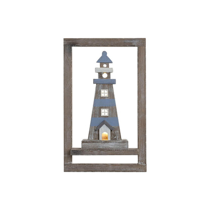 Väggdekoration Home ESPRIT Trä MDF 30 x 8 x 50 cm (2) finns hos Nordekko