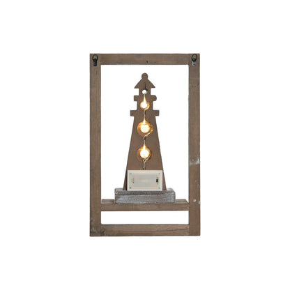 Väggdekoration Home ESPRIT Trä MDF 30 x 8 x 50 cm (2) finns hos Nordekko