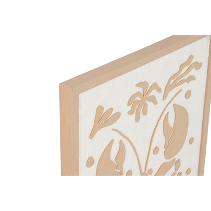Tavla Home ESPRIT Vit Naturell Medelhavs Havsblå 40 x 3 x 60 cm (4 antal) finns hos Nordekko