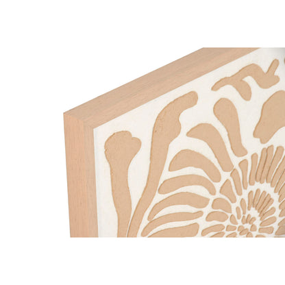 Tavla Home ESPRIT Vit Naturell Snäckor Medelhavs 50 x 3 x 50 cm (4 antal) finns hos Nordekko