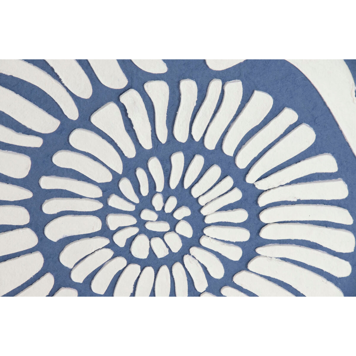 Tavla Home ESPRIT Blå Vit Snäckor Medelhavs 50 x 3 x 50 cm (4 antal) finns hos Nordekko