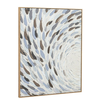 Tavla Home ESPRIT Blå Vit Spiraler 82,5 X 3 X 102,5 CM (2 antal) finns hos Nordekko