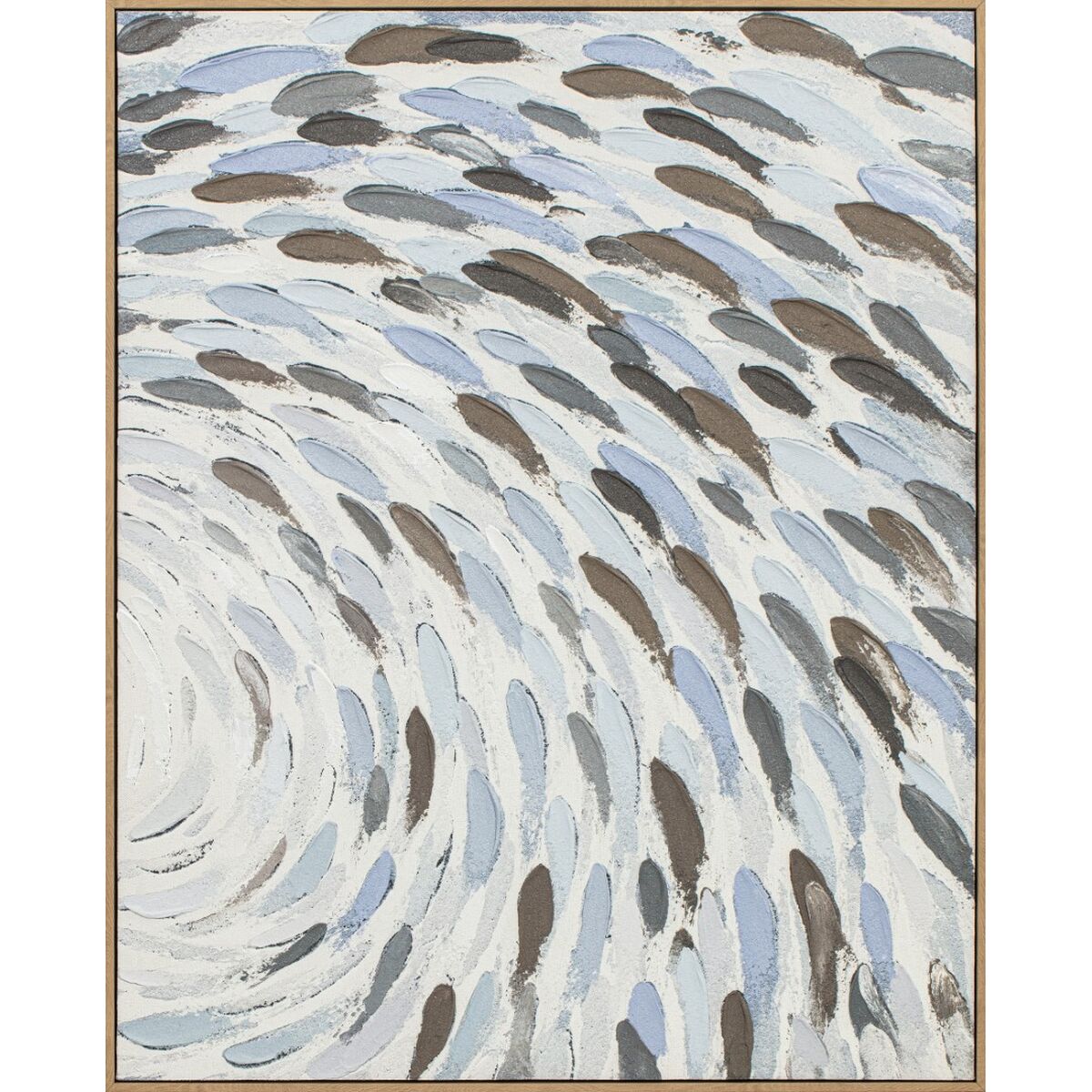 Tavla Home ESPRIT Blå Vit Spiraler 82,5 X 3 X 102,5 CM (2 antal) finns hos Nordekko