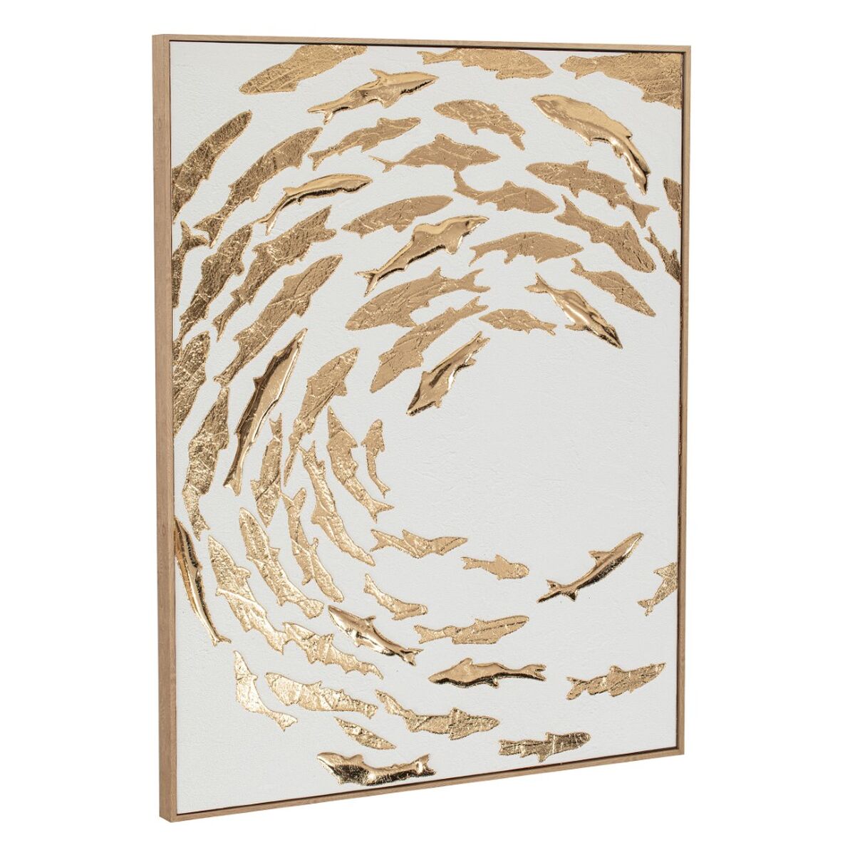 Tavla Home ESPRIT Vit Gyllene Spiraler Medelhavs 82,5 X 3 X 102,5 CM (2 antal) finns hos Nordekko