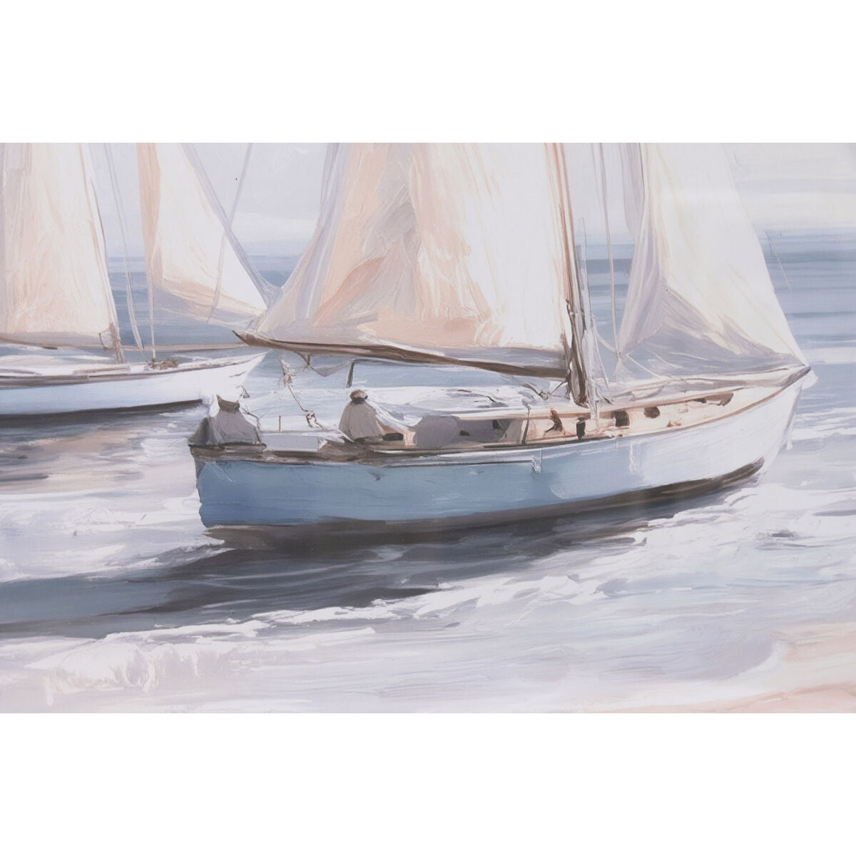Tavla Home ESPRIT Blå Segelbåtar Medelhavs 100 x 2,5 x 70 cm (2 antal) finns hos Nordekko