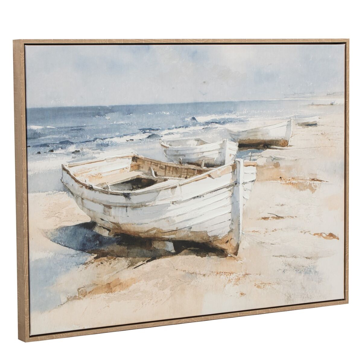 Tavla Home ESPRIT Vit Beige Båt Medelhavs Med relief 80 x 2,5 x 60 cm (2 antal) finns hos Nordekko