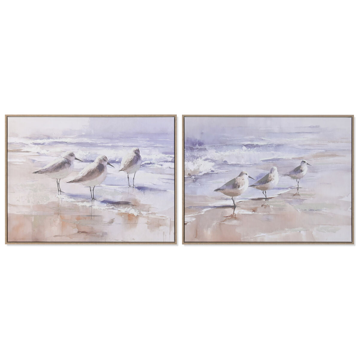 Tavla Home ESPRIT Strand Medelhavs Med relief 80 x 2,5 x 60 cm (2 antal) finns hos Nordekko