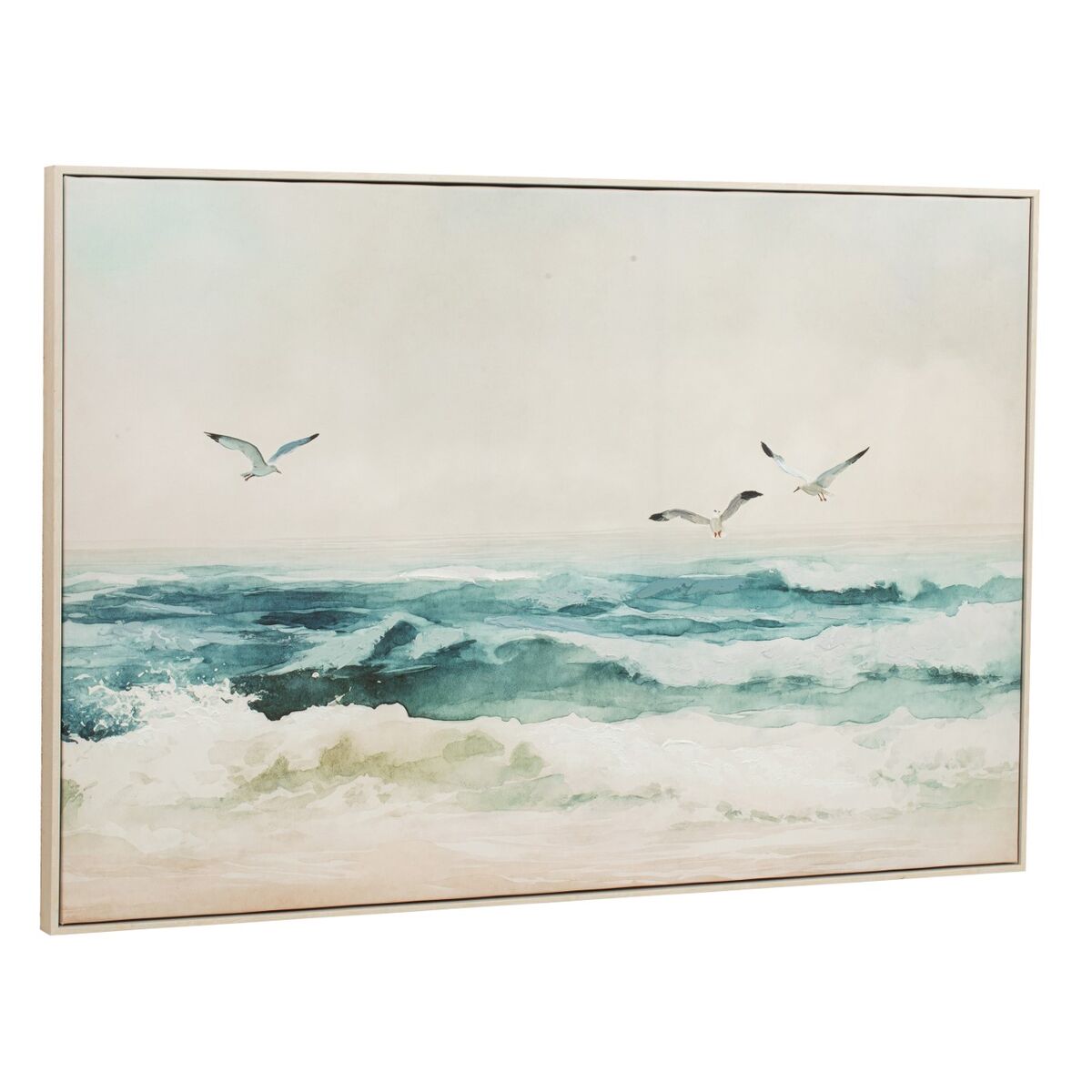 Tavla Home ESPRIT Strand Medelhavs Med relief 120 x 2,5 x 80 cm (2 antal) finns hos Nordekko
