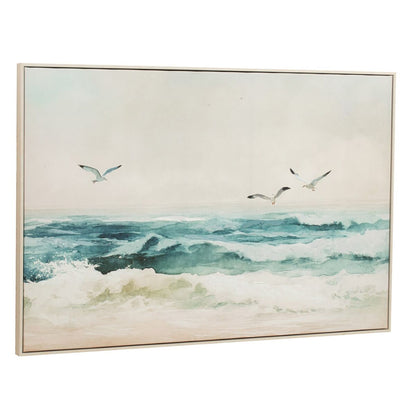 Tavla Home ESPRIT Strand Medelhavs Med relief 120 x 2,5 x 80 cm (2 antal) finns hos Nordekko
