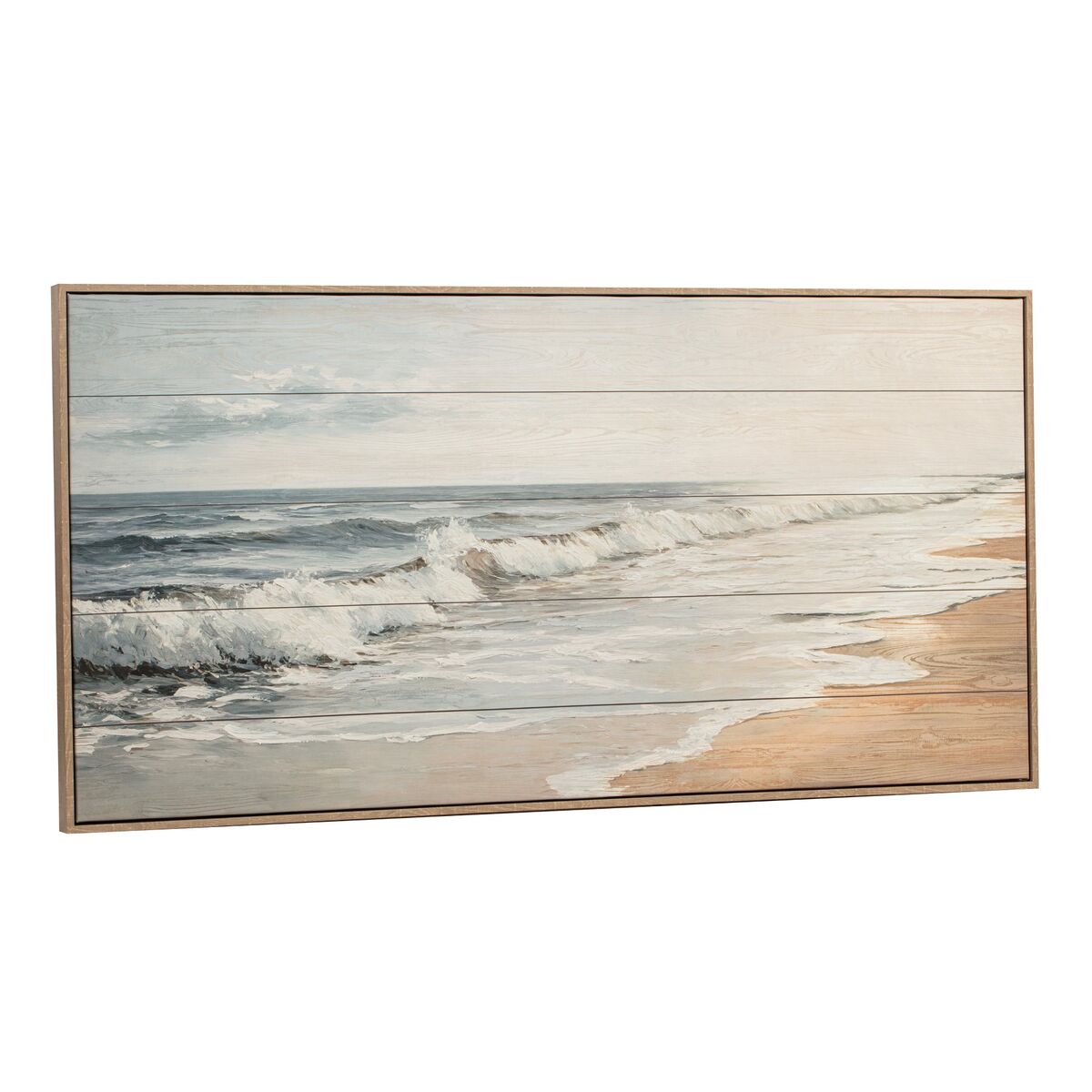 Tavla Home ESPRIT Blå Beige Trä Medelhavs 120 X 2,5 X 60 CM (2 antal) finns hos Nordekko
