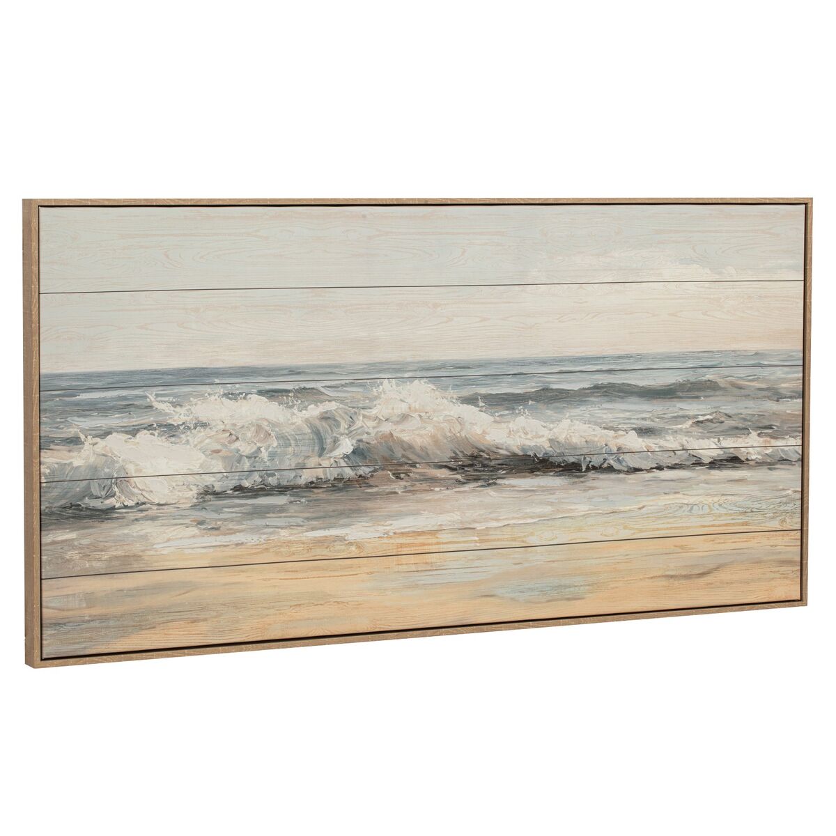 Tavla Home ESPRIT Blå Beige Trä Medelhavs 120 X 2,5 X 60 CM (2 antal) finns hos Nordekko