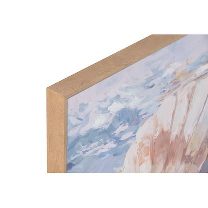 Tavla Home ESPRIT Blå Beige Medelhavs Med relief 50 x 2,5 x 50 cm (3 antal) finns hos Nordekko