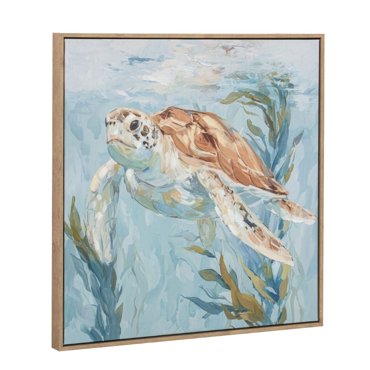 Tavla Home ESPRIT Blå Beige Medelhavs Med relief 50 x 2,5 x 50 cm (3 antal) finns hos Nordekko