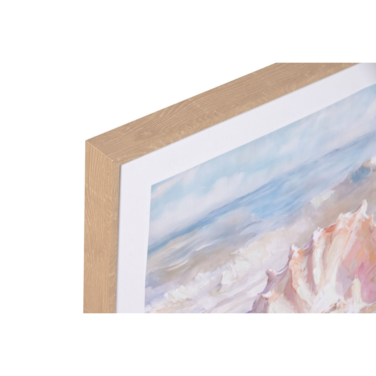 Tavla Home ESPRIT Strand Medelhavs Med relief Snigel 50 x 2,5 x 50 cm (4 antal) finns hos Nordekko
