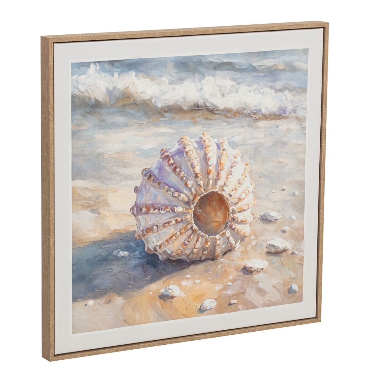 Tavla Home ESPRIT Strand Medelhavs Med relief Snigel 50 x 2,5 x 50 cm (4 antal) finns hos Nordekko
