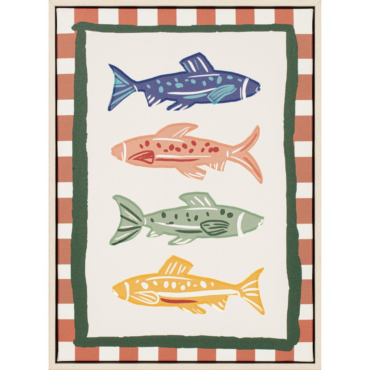 Tavla Home ESPRIT Gyllene Modern Medelhavs 30 x 2,5 x 40 cm (4 antal) finns hos Nordekko