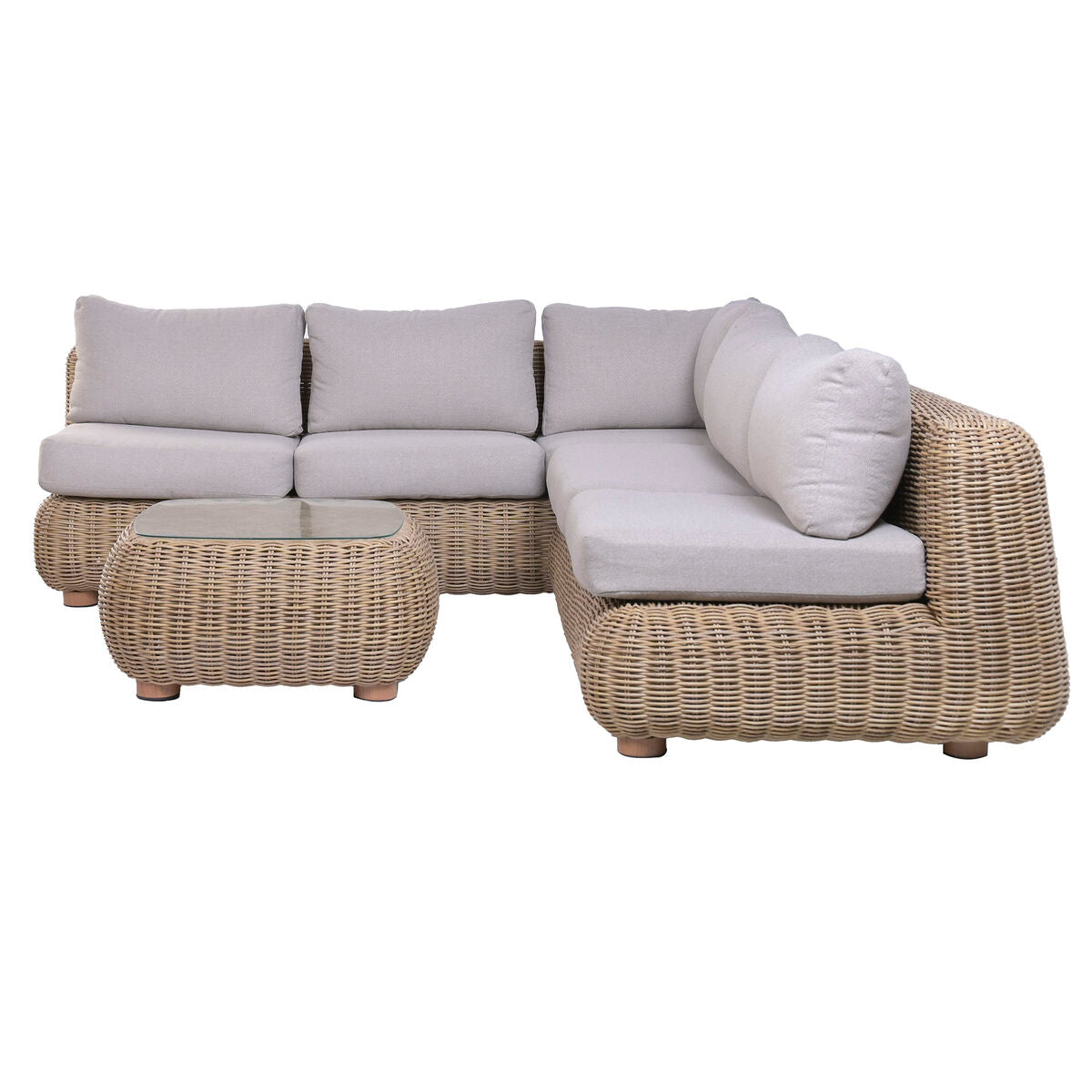 Trädgårdssoffa Home ESPRIT Brun Grå 243 X 259 X 69 CM finns hos Nordekko