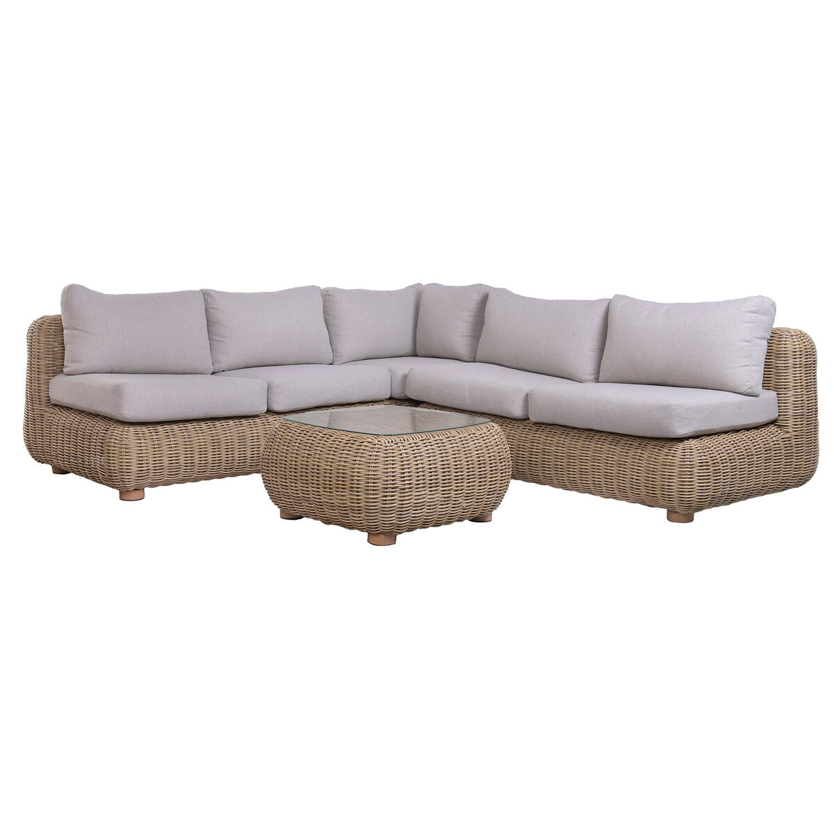 Trädgårdssoffa Home ESPRIT Brun Grå 243 X 259 X 69 CM finns hos Nordekko
