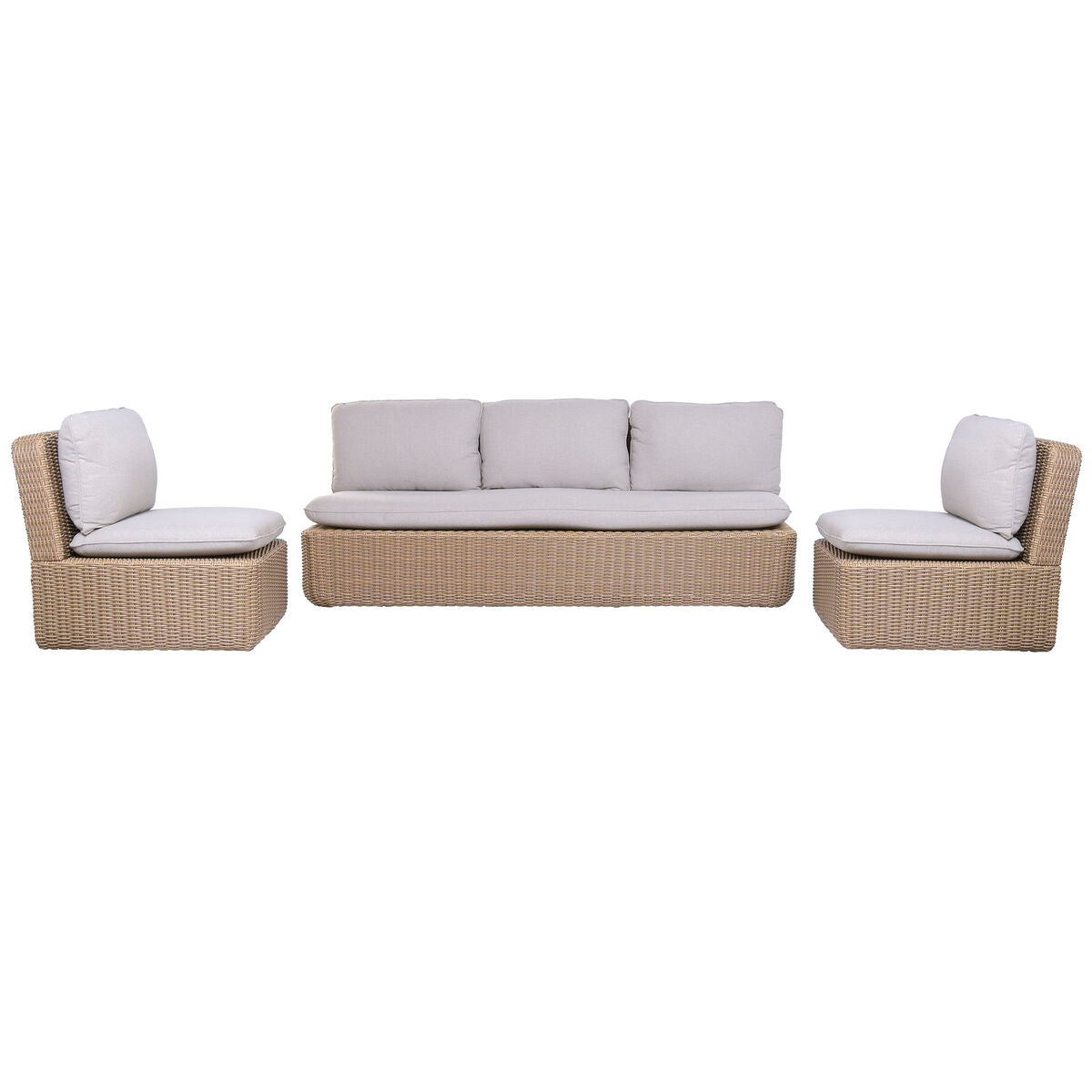 Trädgårdssoffa Home ESPRIT Brun Ljusbrun 215 X 90 X 75 CM finns hos Nordekko