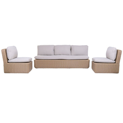 Trädgårdssoffa Home ESPRIT Brun Ljusbrun 215 X 90 X 75 CM finns hos Nordekko