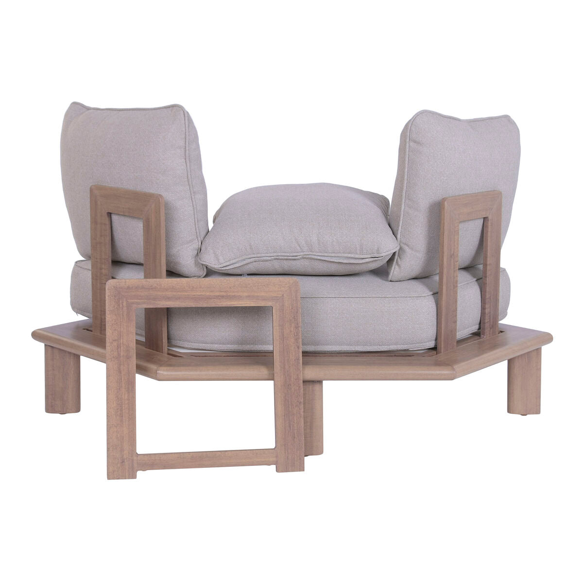 Trädgårdssoffa Home ESPRIT Brun 290 X 290 X 68 CM finns hos Nordekko