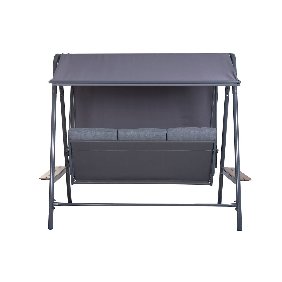 Bänk Home ESPRIT Brun Mörkgrå Stål Polywood 215 X 120 X 180 CM finns hos Nordekko