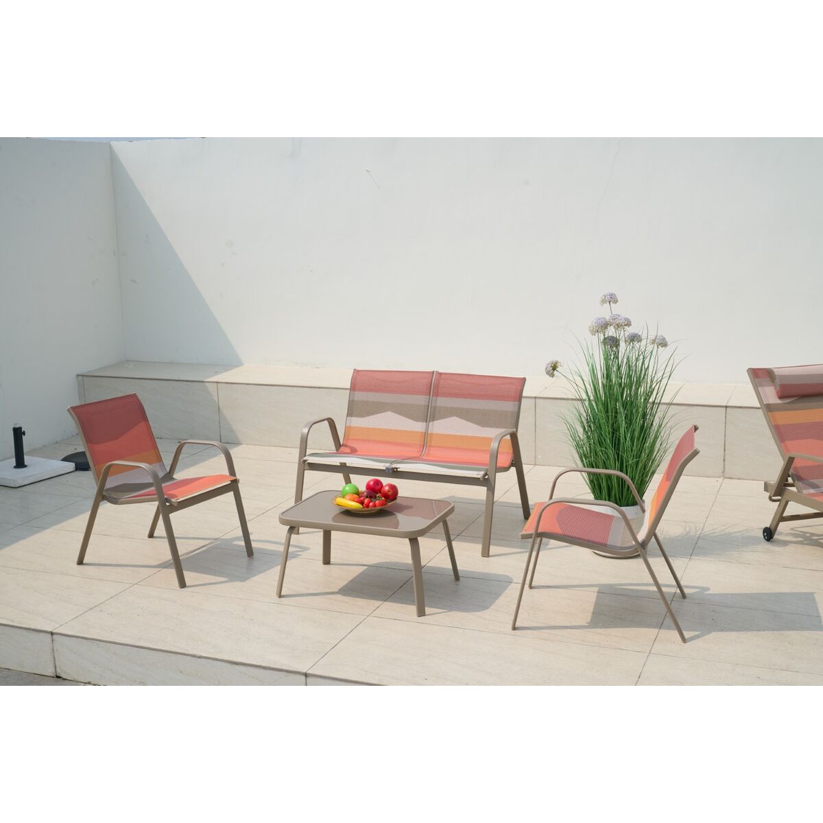 Trädgårdssoffa Home ESPRIT Grön Multicolour 112 X 71 X 85 CM finns hos Nordekko