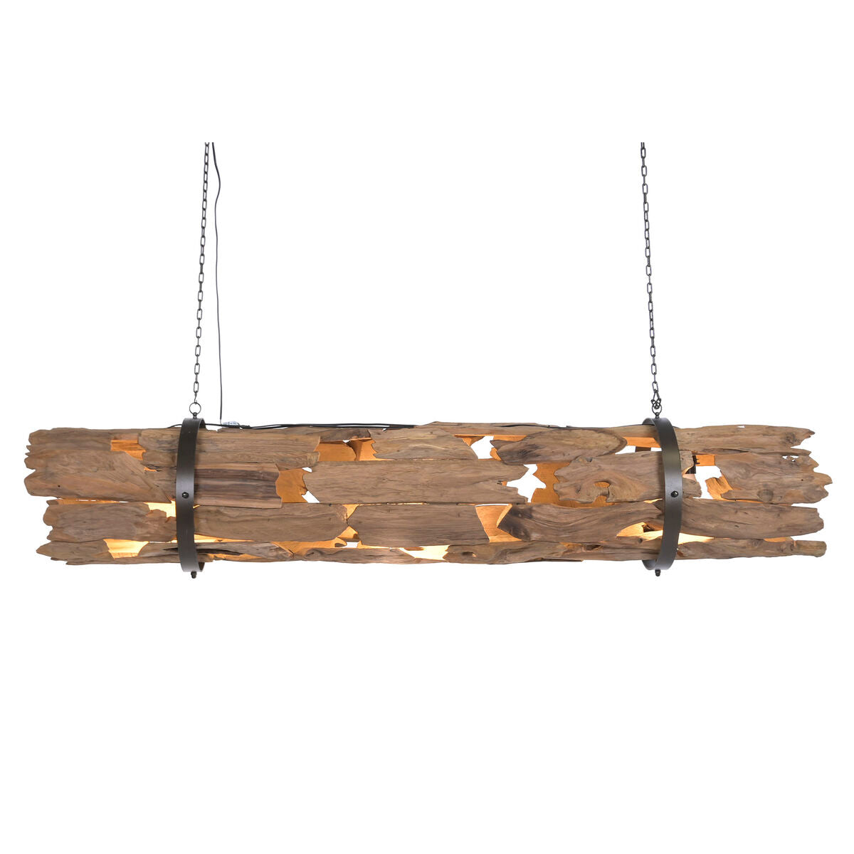 Taklampa Home ESPRIT Brun Trä Järn teakträ 50 W 180 X 33 X 33 CM finns hos Nordekko