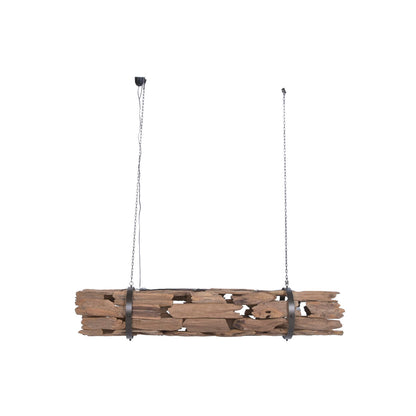 Taklampa Home ESPRIT Brun Trä Järn teakträ 50 W 180 X 33 X 33 CM finns hos Nordekko