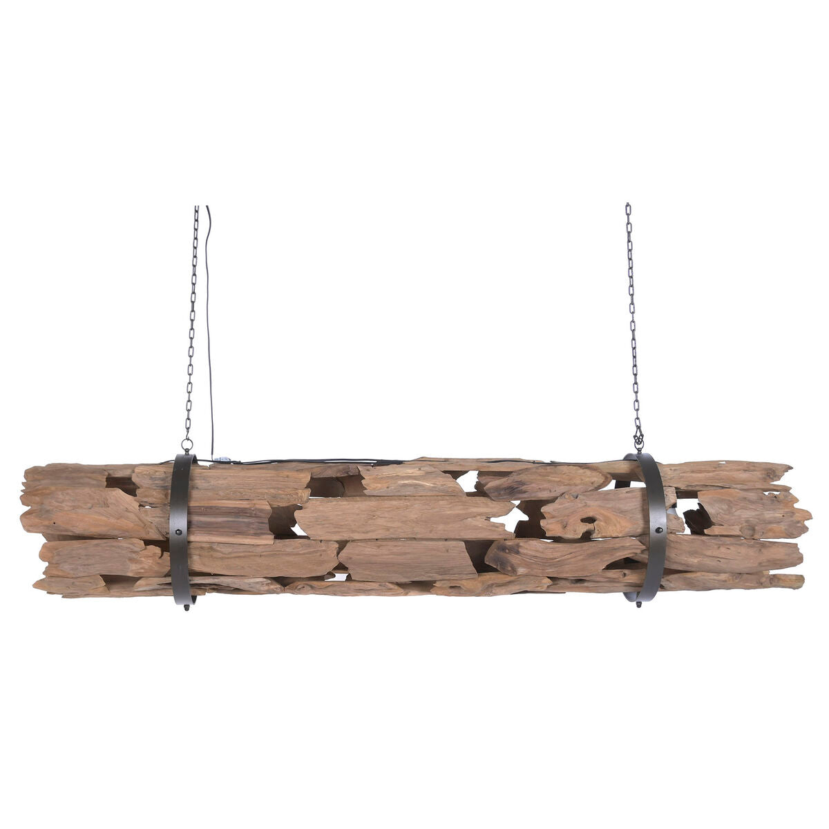 Taklampa Home ESPRIT Brun Trä Järn teakträ 50 W 180 X 33 X 33 CM finns hos Nordekko