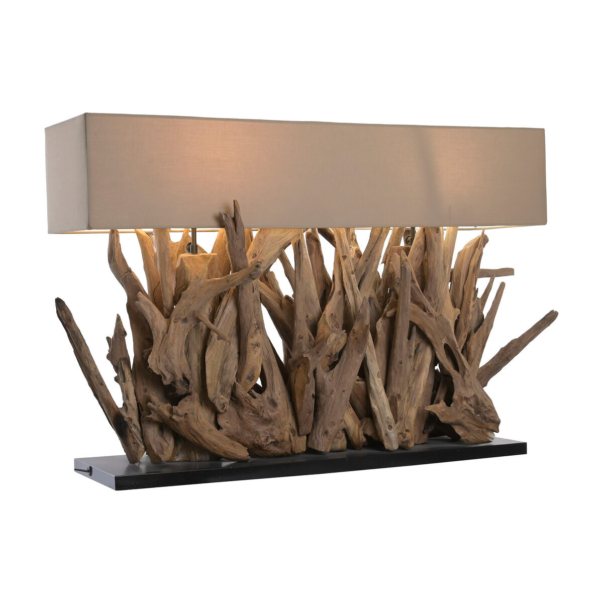Bordslampa Home ESPRIT Brun Svart 50 W 220 V finns hos Nordekko