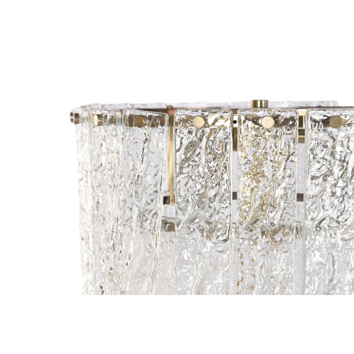 Golvlampa Home ESPRIT Transparent Gyllene 25 W 220 V 38 x 38 x 160 cm finns hos Nordekko