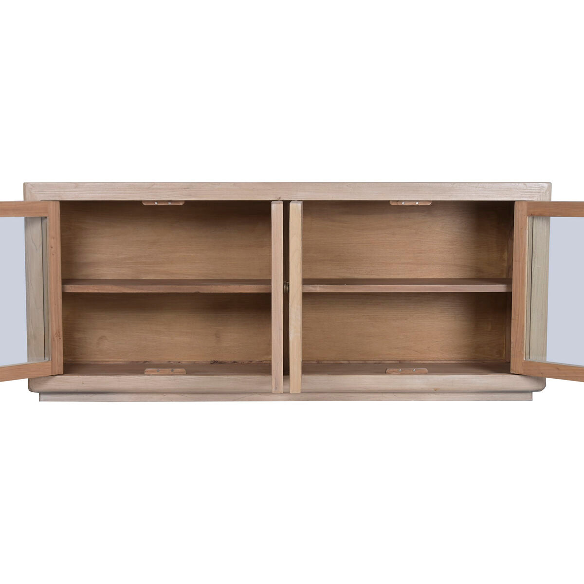 Skänk Home ESPRIT Naturell Glas Almträ 200 X 44 X 85 CM finns hos Nordekko