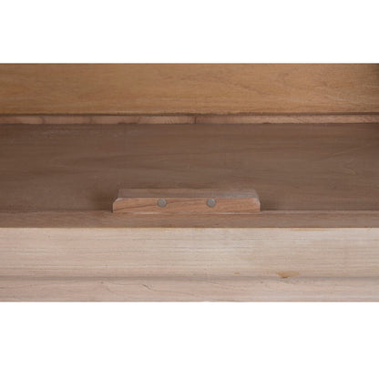 Skänk Home ESPRIT Naturell Glas Almträ 200 X 44 X 85 CM finns hos Nordekko